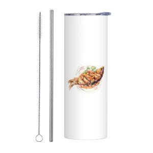 20 oz Stainless Steel Insulated Mug - Braised Fish